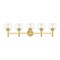 Z-Lite Sutton Vanity, 5-Light, 39.5 In.W x 7 In.L x 10.25 In.H, Brushed Gold/Clear 7502-5V-BG - alternate 8